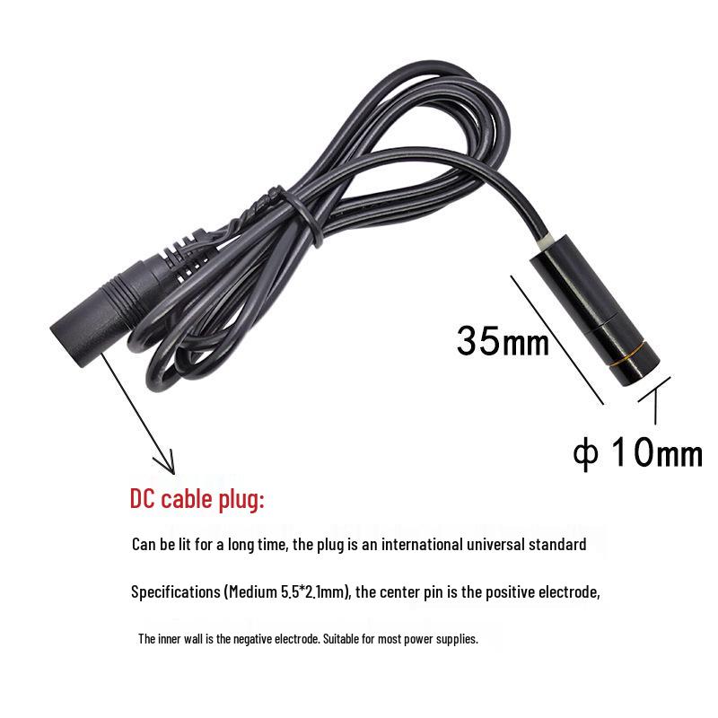 650nm 10mW Red Line Laser Module with Adjustable Focus, 10X35mm