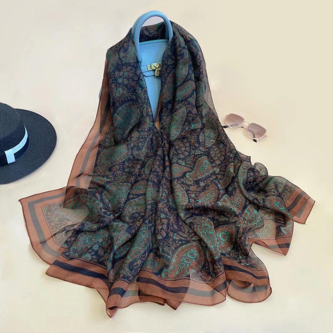 

Шелковый шарф фуляр женский головной убор роскошный хиджаб женский мягкий теплый пашминовый пляжный шарф шаль эшарпе большой шарф эшарпе бандана