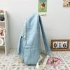 Compact Solid Color Polyester Backpack for Students High Capacity Travel Laptop Bag School Rucksack