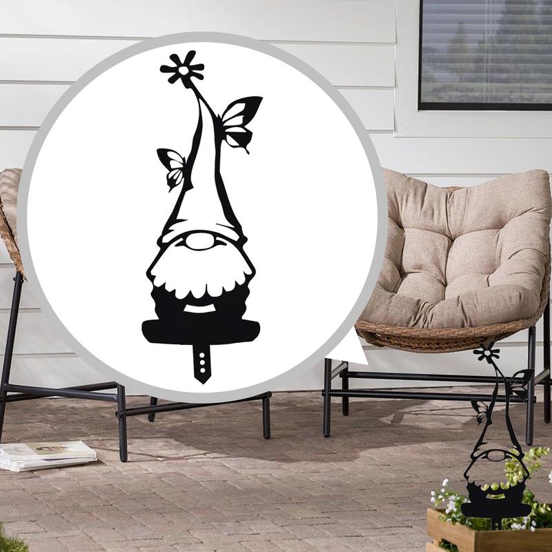 Gnome Garden Stakes Gnome Outdoor Yard Decorations Outdoor Gnome Decor Gnome Yard Stakes Lawn Decoration Spring Garden Art