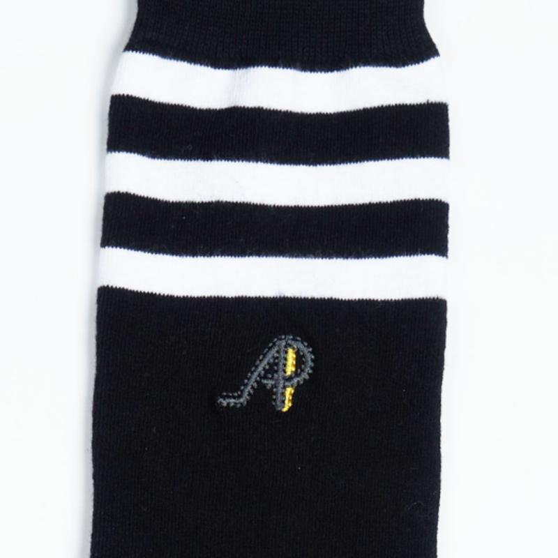 ATHPLATFORM AW21AS01 Preppy Knee Socks_Black
