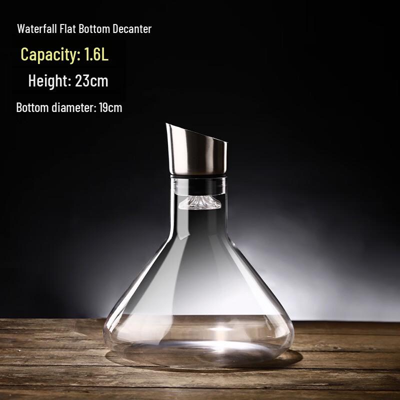 Changqi European Crystal Glass Wine Decanter with Handle