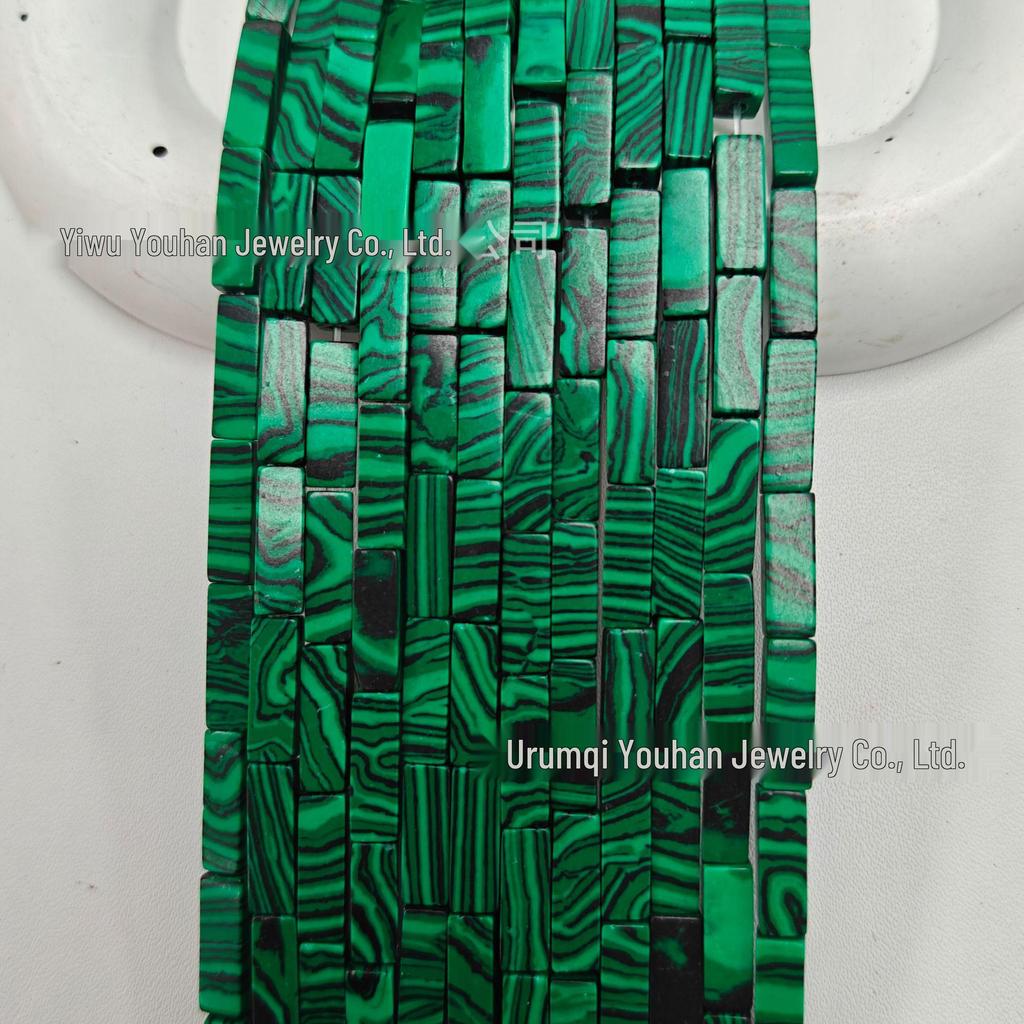 4x13mm Natural Stone Rectangle Bar Beads for DIY Jewelry and Bracelets