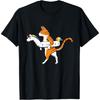 Lustige Katze mit Einhorn-Schwimmring Pool Katzen T-Shirt