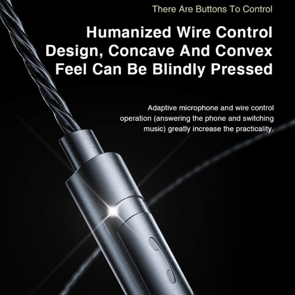 QKZ AK6 PRO Sluchátka HiFi Fever Bass Kabelová sluchátka do uší pro mobilní telefon a počítač