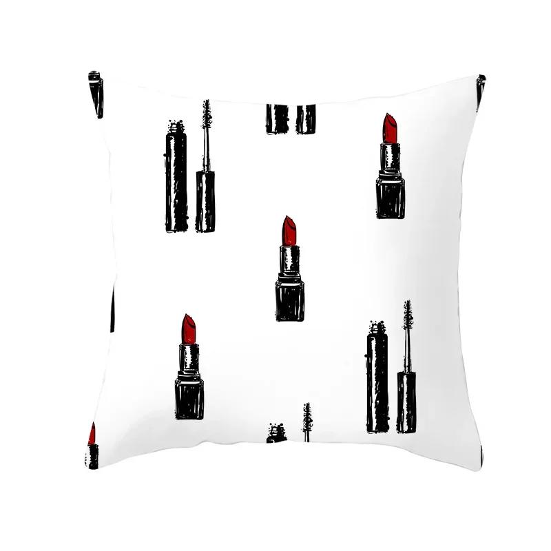 Valentine's Day Cushion Cover Romantic Wedding Party Decorations Print Cushion Cover Pillowcase Valentine's Day Gift