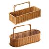 Weaving Wall Hanging Basket Decorative Basket Container No Perforating Fruit Sundries Organizer for Living Room