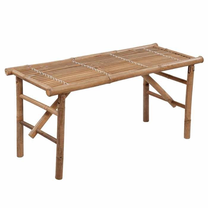 VidaXL Foldable Garden Bench with Cushion Patio Bench Outdoor Furniture Garden Furniture Terrace Bench Backyard 3063850