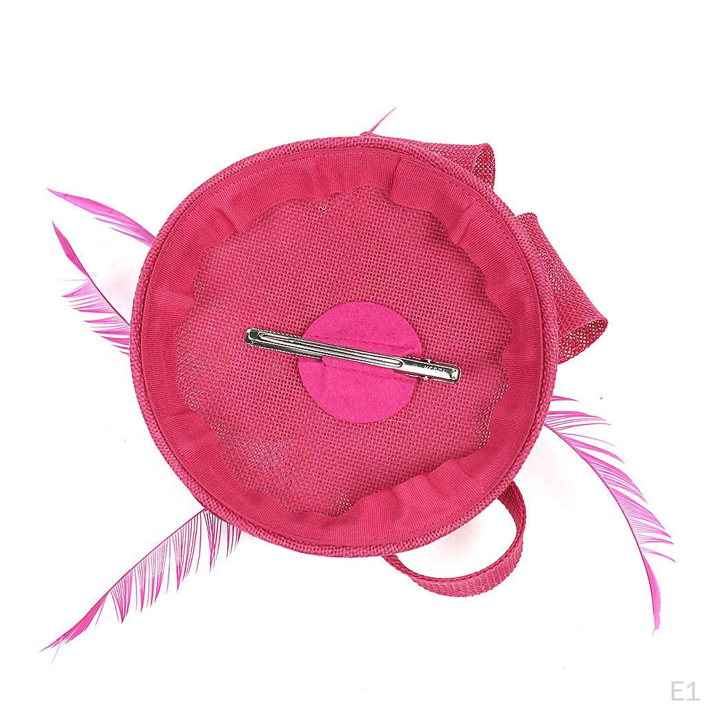 1920s Feather Fascinator Church Hair Clip Headpiece Hat