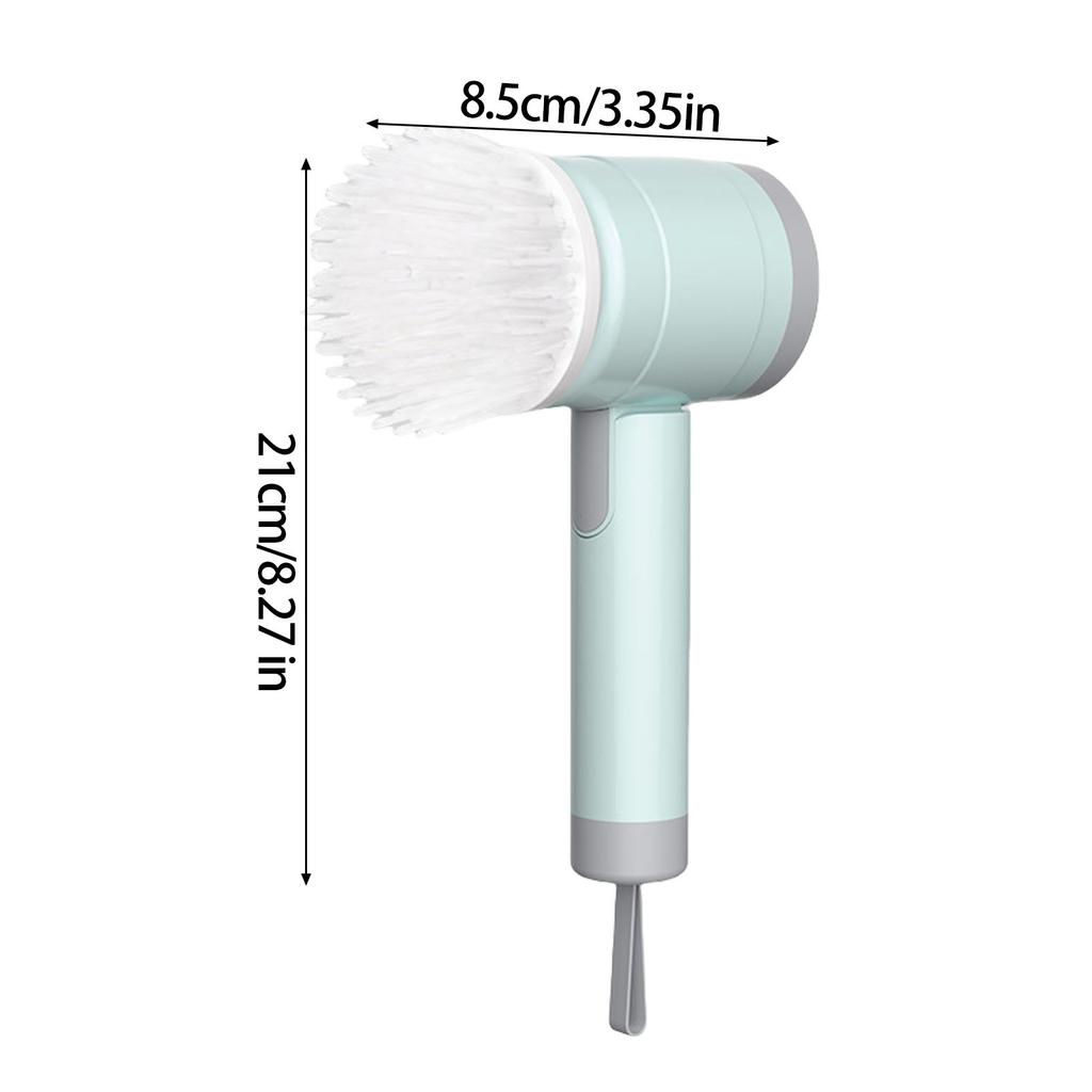 Powerful Electric Cleaning Brush USB Rechargeable Cleaner For Stubborn Stains Kitchen Bathroom Tile Floor Cleanings