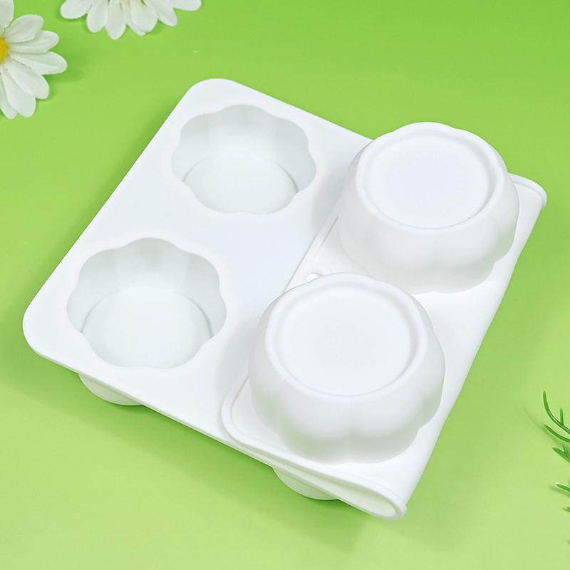 6-Cavity Flower-Shaped Silicone Cake Molds French Mousse Cake Molds Home Baking Tools Kitchen Styling And Baking Supplies