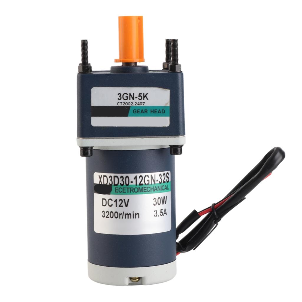 12V 30W Electric Permanent Magnet Direct Current Gear Motor 3000 3200RPM Reduction Geared Motor(#2)