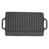 Grill Griddle Household Cast Iron Teppanyaki Plate Thickened Rectangular Double Sided Barbecue Grill For Slow Cooking Steak
