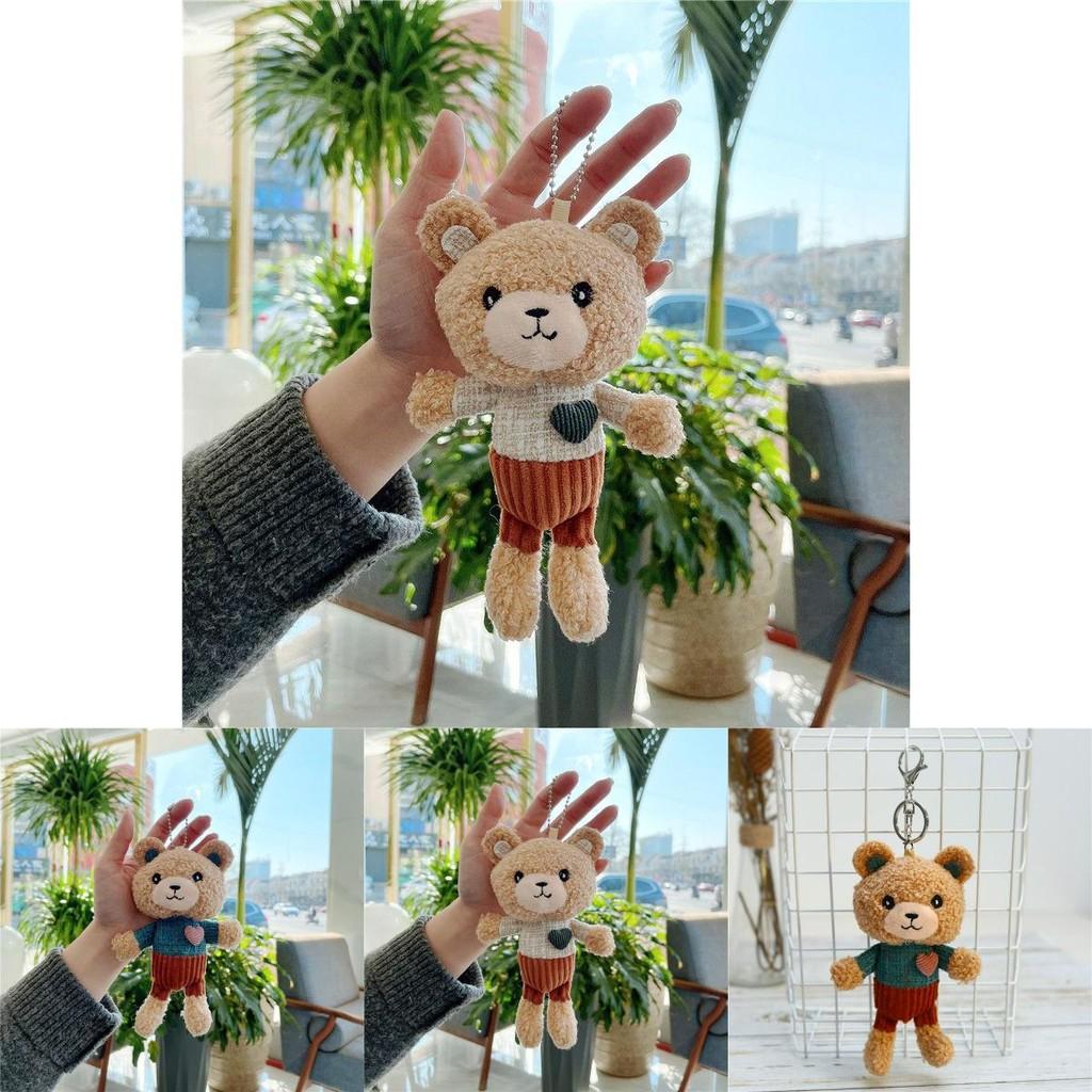 Love Teddy Bear Plush Pendant Adorable Mini Toy Keychain For Birthday Valentine's Day And More!