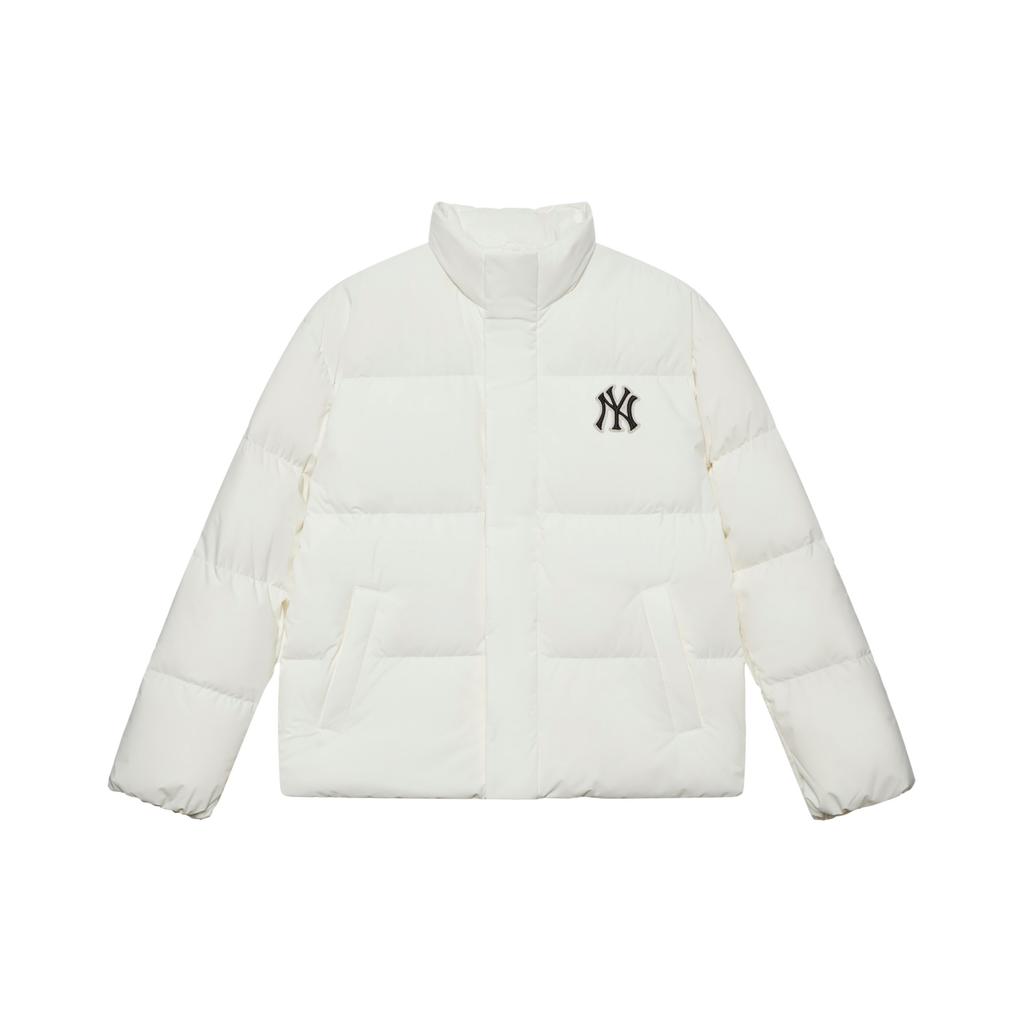 New MLB MONOGRAM Collection New York Yankees FW24 Down Jacket Unisex Cream 3ADJM1646-50CRS
