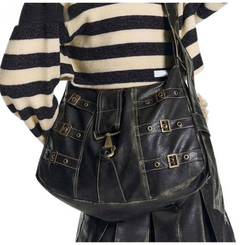 Retro 2024 Heavy Metal Punk Wide Strap Tote Bag