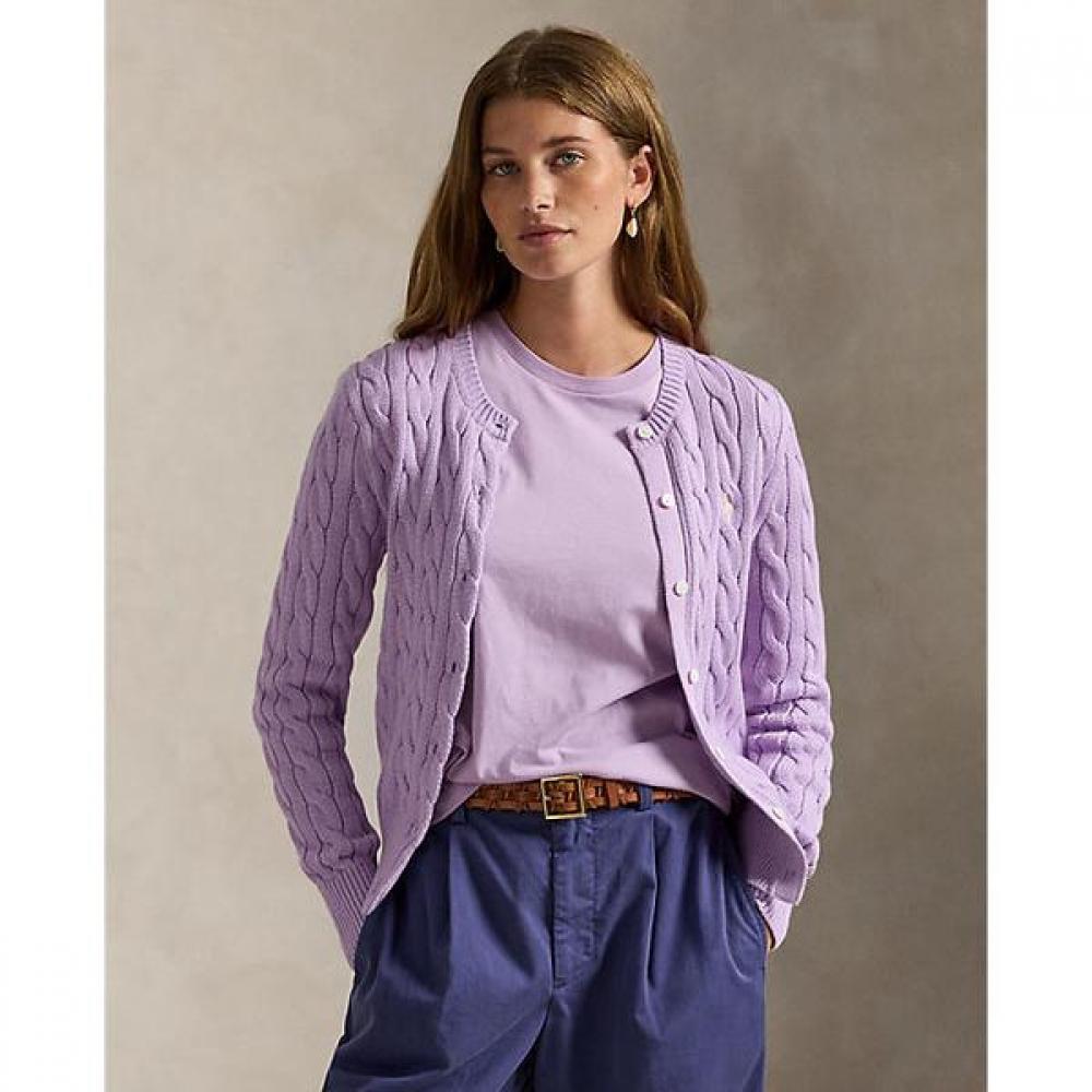 

Polo Ralph Lauren Women S Cable Knit Cotton Crewneck Cardigan wmpoSwendw20538500