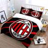 Set Biancheria da Letto Logo AC Milan Set Copripiumino Copripiumino Federe (1 * Copripiumino 2 * Federe, senza piumino)