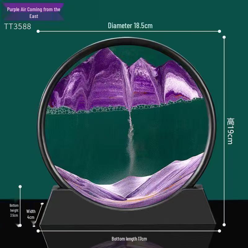 3D-песочные часы с текучим песком: Элегантный декор для гостиной и офиса, идеальный маленький подарок
