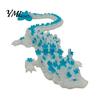 Mythical Creature Desk Decoration Cherry Blossom Dragon Figurine with Movable Joints, 3D Printed Fidget Toy Flower Toy, Articulated Model Decor Animal