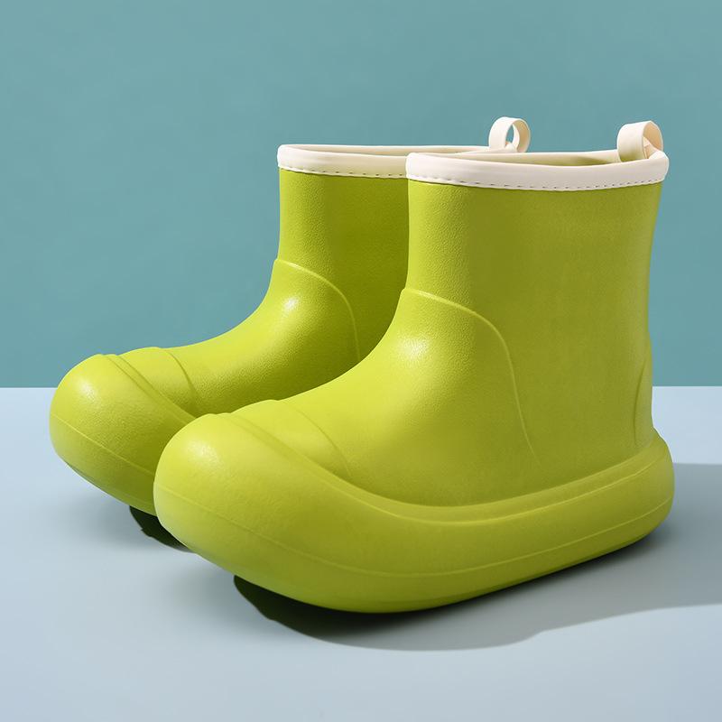 New cute high-top rain boots women's thick-soled outer wear spring outdoor fashion non-slip four-season rain boots rubber shoes women