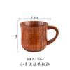 Wooden Big Belly Cups Japan Style Milk Water Cup with Handle Beer Coffee Milk Tea Mug Handmade Natural Kitchen Bar Drinkware Cup