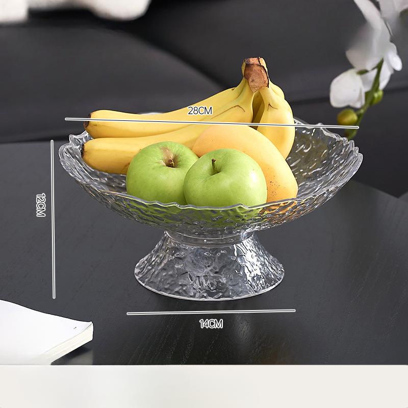 Light Luxury Feng Fruit Tray Home Living Room Coffee Table Can Be Drained Fruit Tray Kitchen Candy Tray Simple Dried Fruit Snack Placement