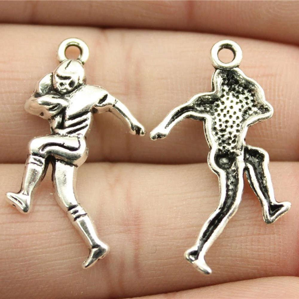 20pcs Football Charms American Football Pendants Jewelry Making American Football Charms For Bracelet Making