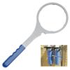 Pack of 1 Firm Steel Filter Tool with Ergonomic Rubber Varnished Handle for Permanent Waterpurification Use