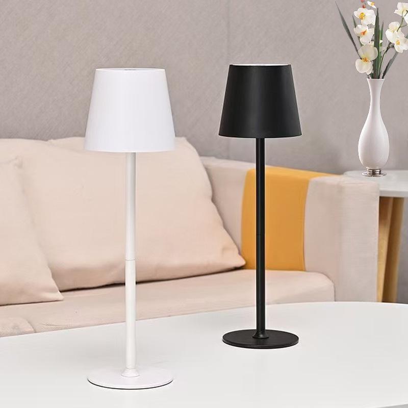 High-Legged Iron Art Black Floor Lamp with Induction Night Light for Dining Table and Bedside Ambience.