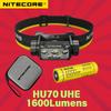 NITECORE Far HC70 UHE 1600 Lumeni Reîncărcabil prin USB-C Distanță Maximă a Fasciculului 156M Lumină Albă+Roșie Cu Baterie de 6000mAh