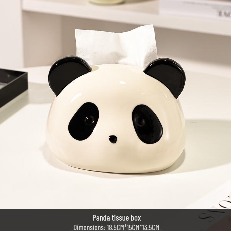 Creative Cat & Panda Head Tissue Box