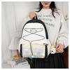 Schoolbag Korean Version Ins Cartoon Backpack for Women, Large Capacity, Small Fresh Student Schoolbag, Two-dimensional Girl, Bar Pain Bag for Women