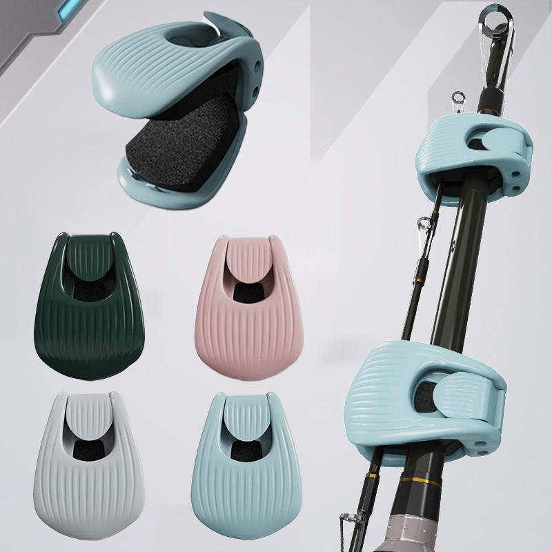 1/2/4Pcs Fishing Rod Holder Fixer Clip Portable Lure Rod Bundling Clamp Beach Fishing Pole Holder Fishing Tools Compact Design