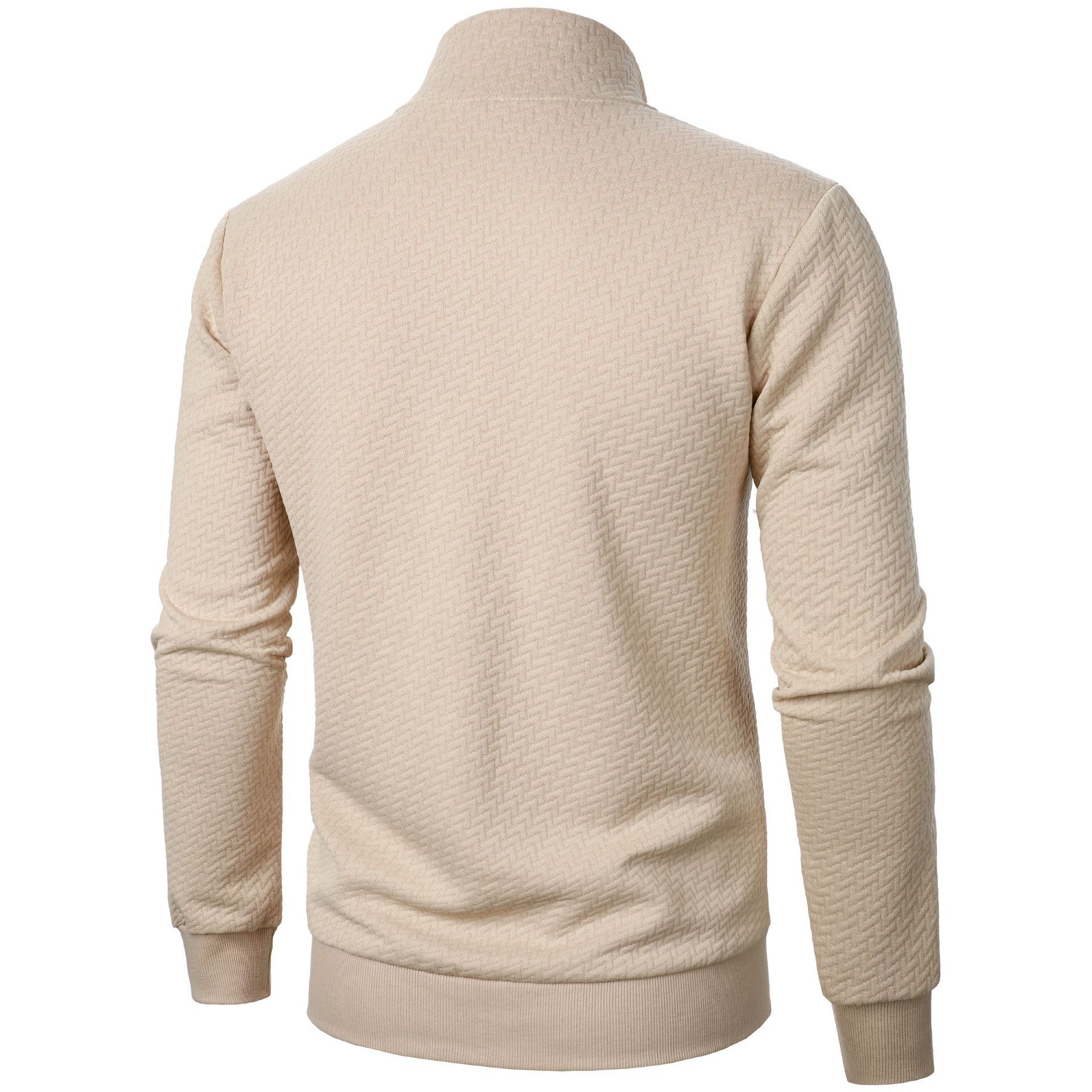 Мужская куртка на молнии с воротником-стойкой — фото 6