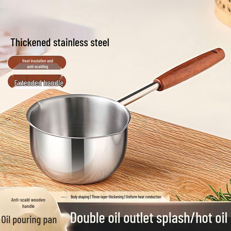 Stainless Steel Multi-functional Oil Splatter Pot for Home Use