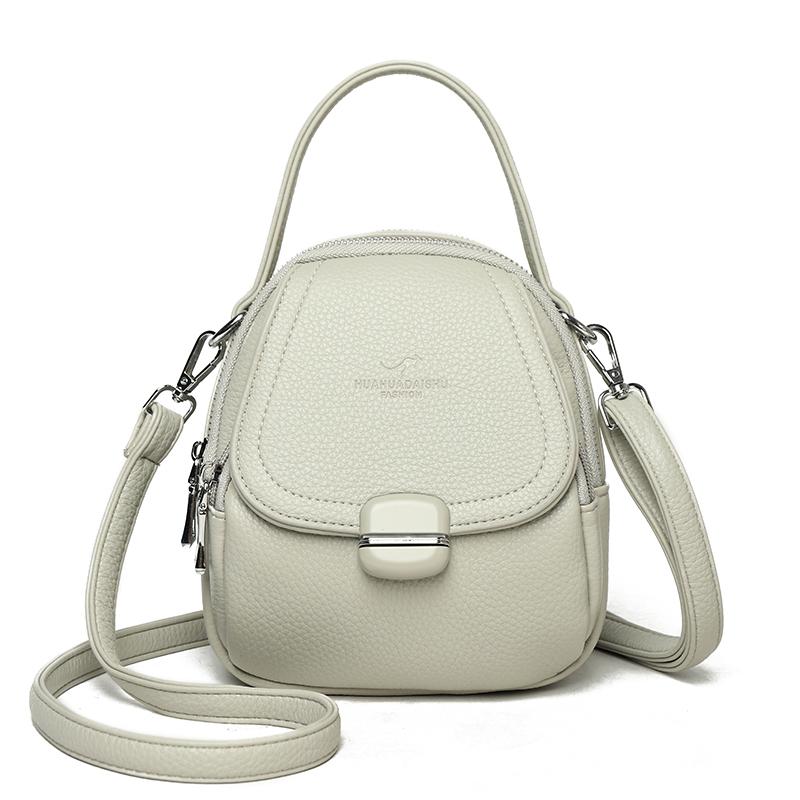 Mobile Phone Bag Mother Bag Large Capacity Multi-Layer PU Shoulder Crossbody Bag