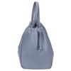 CELINE Excellent condition small Cabas drawstring Cuir Triomphe smooth calfskin 2-way shoulder bag Handbag Blue grayUsed