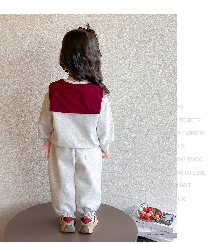 2025 Trendiges Mädchen-Cape Zweiteiler-Set - Sportliches Sweatshirt für Frühling & Herbst