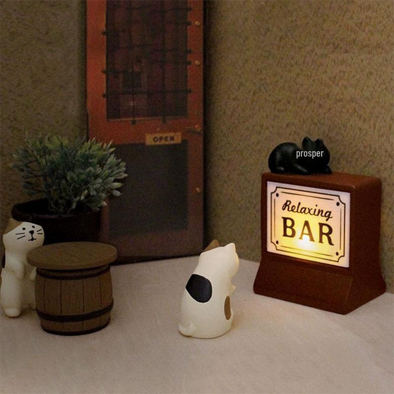 Piano Cat Resin Ornament Blind Box – Trendy Bartender Miniature Decoration & DIY Craft