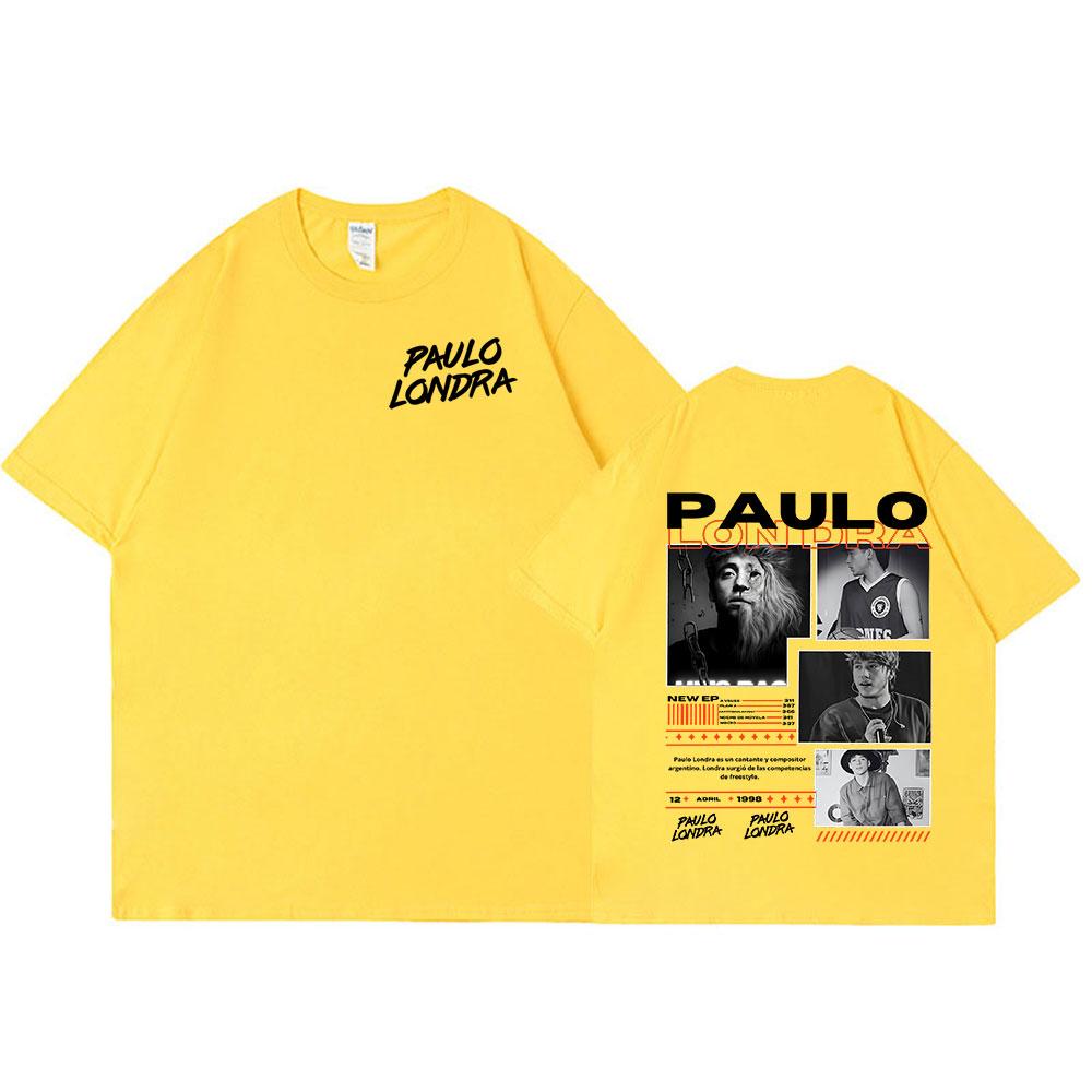Rapper Paulo Londra Homerun T-shirts Mens Women Fashion Hip Hop Oversized T Shirt Casual Cotton Short Sleeve T-shirt Streetwear