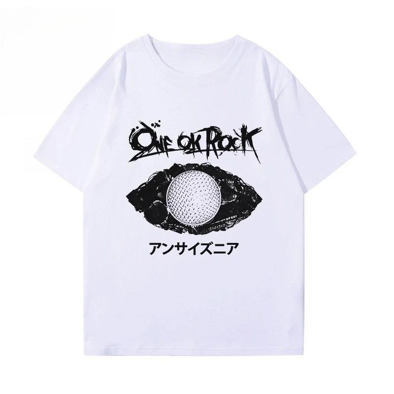 

The 2026 Asian Tour Concert Souvenir T-shirts of The Japanese Band One Ok Rock Men Women Cotton Breathable Tees Men s T-shirt XXXL зелений