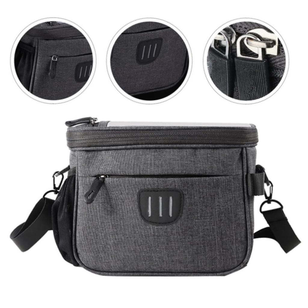ESLNF Multi Functional Bag Large Capacity Fashion Handlebar Bag Balanced Easy To Install Cycling Bag