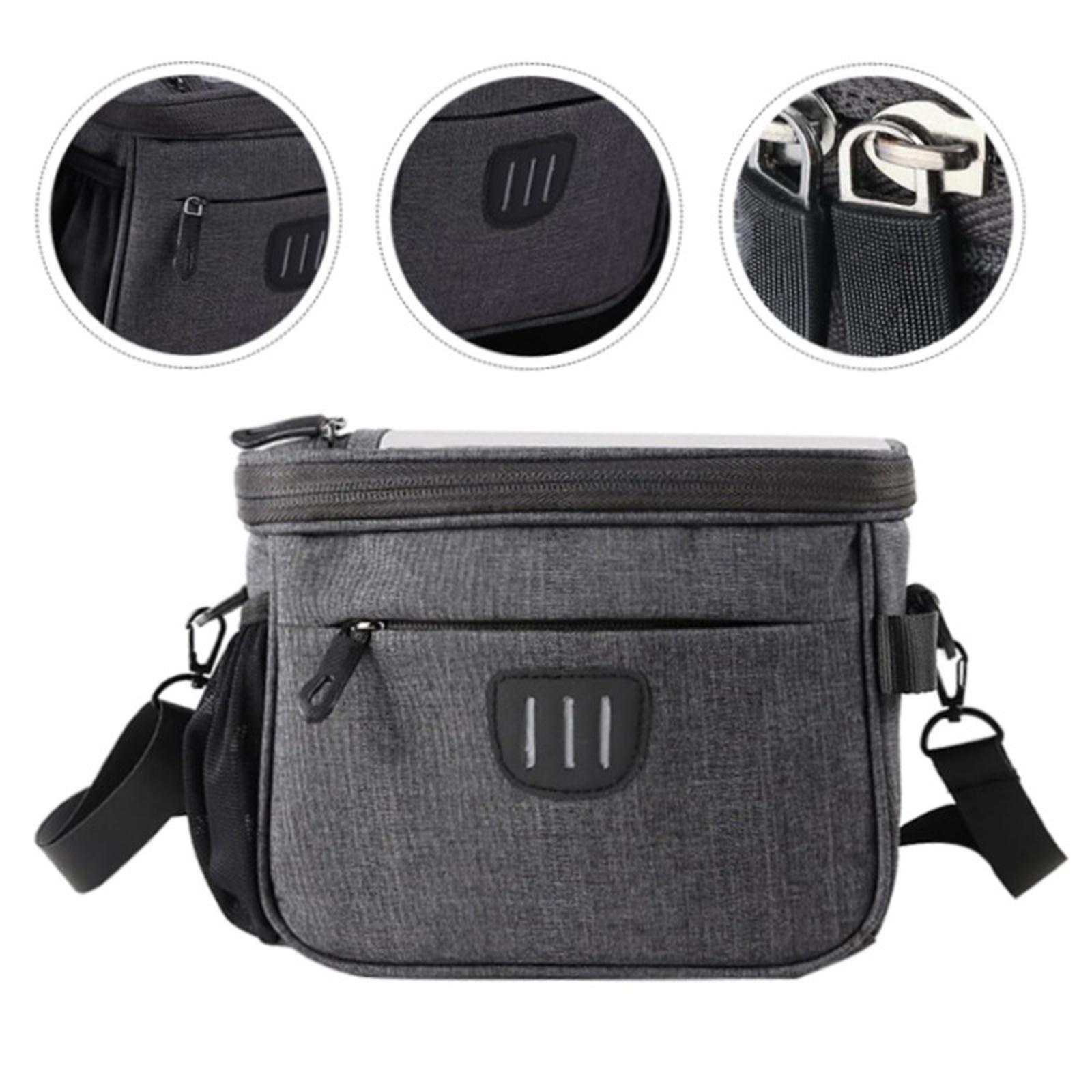 

ESLNF Multi Functional Bag Large Capacity Fashion Handlebar Bag Balanced Easy To Install Cycling Bag One Size