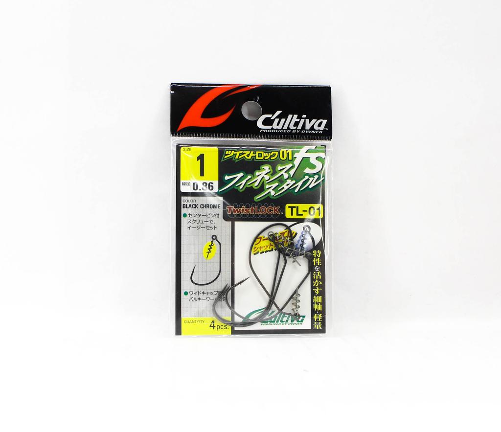 Owner TL-01 Twist Lock Finesse Worm Háček Velikost 1 (0301)