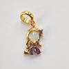Stainless Steel Colorful Zircon Fairy Tale Little Princess Necklace Gold-plated Universal Chain Clavicle Chain Sweet Temperament