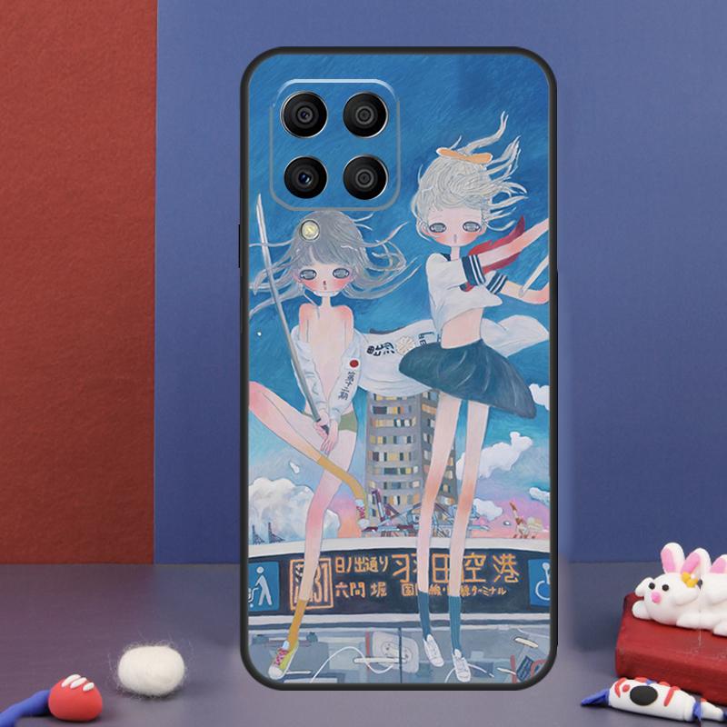 Cartoon Aesthetic Aya Takano Case For Samsung Galaxy M31 M21 M11 M13 M54 M34 M14 M56 M36 M16 M53 M32 M52 M35 M55 M15 M06