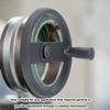 18mm Bohrungsdurchmesser Handrad 200x18mm Faltbares Doppelspreizdesign Drehbarer Griff Drehmaschine