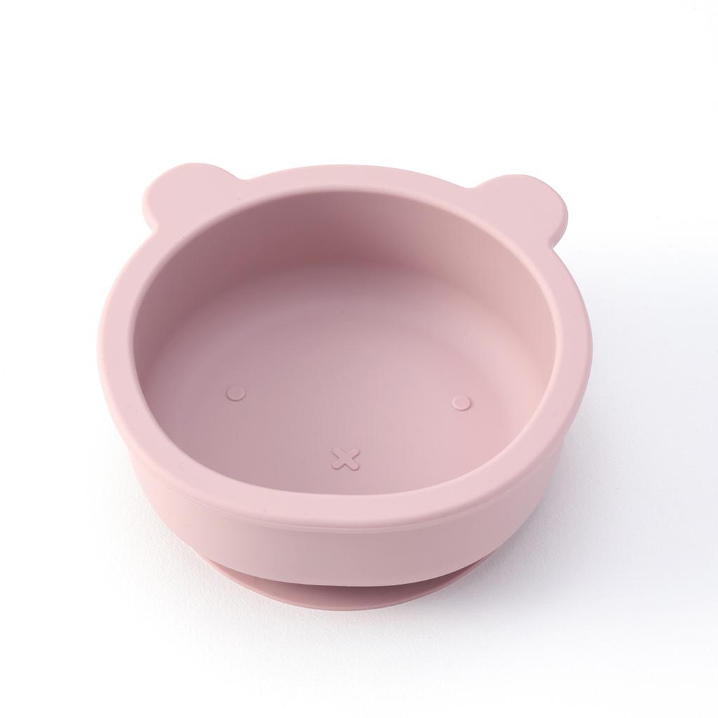 Color Kids 1PCS Cartoon Bear Silicone Bowl Toddler Self Feeding Set Suction Base BPA Free Baby Weaning Essentials