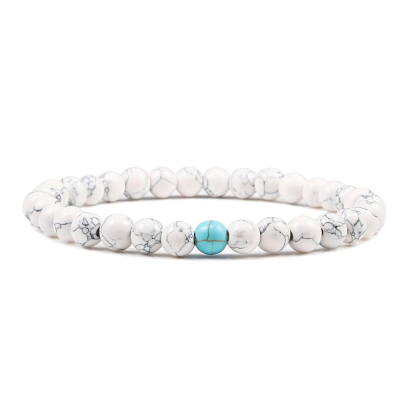 Classic Natural Stone Beaded Bracelet Men Bracelets Women 31+1 Beads Creative Gift for Lovers Best Friend Jewelry Pulsera Mujer